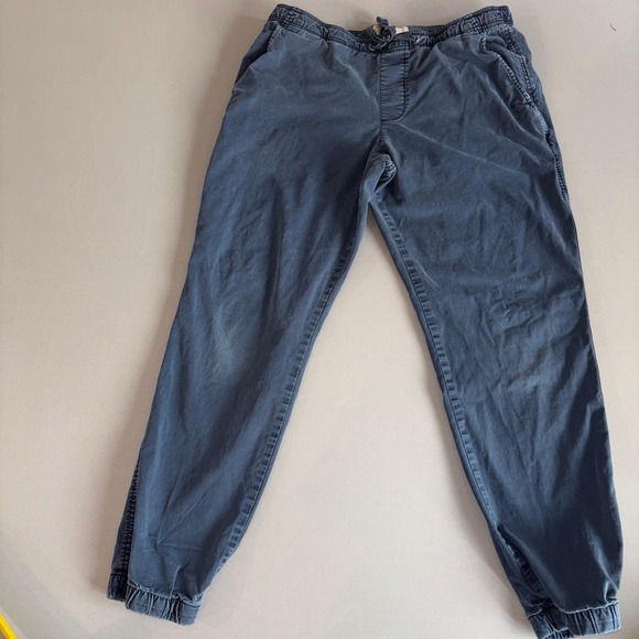 GAP Other - GAP Khakis Men's Pants M Blue Drawstring Elastic Waist Casual Relaxed Fit